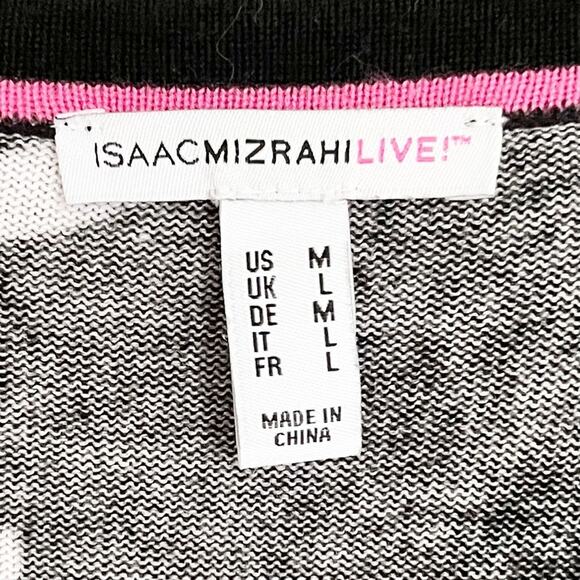 ISAAC MIZRAHI LIVE! Floral Printed Pleated Bell Sleeve Cardigan - Size Medium - Picture 12 of 13